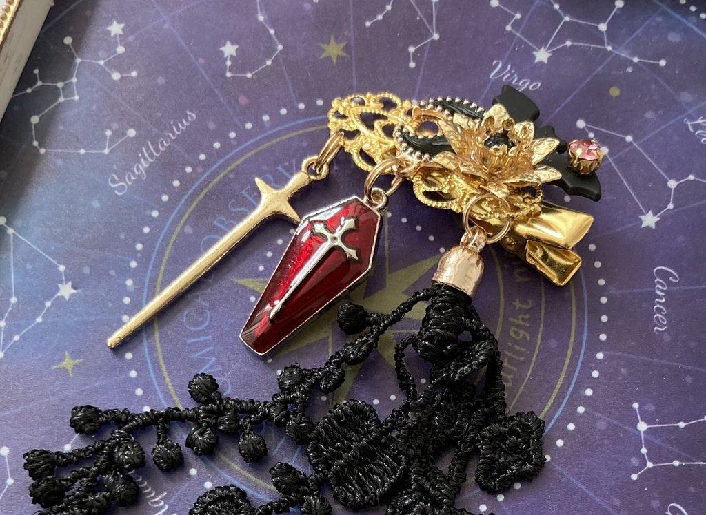 【弥生の髪飾り】Gothic×蝙蝠