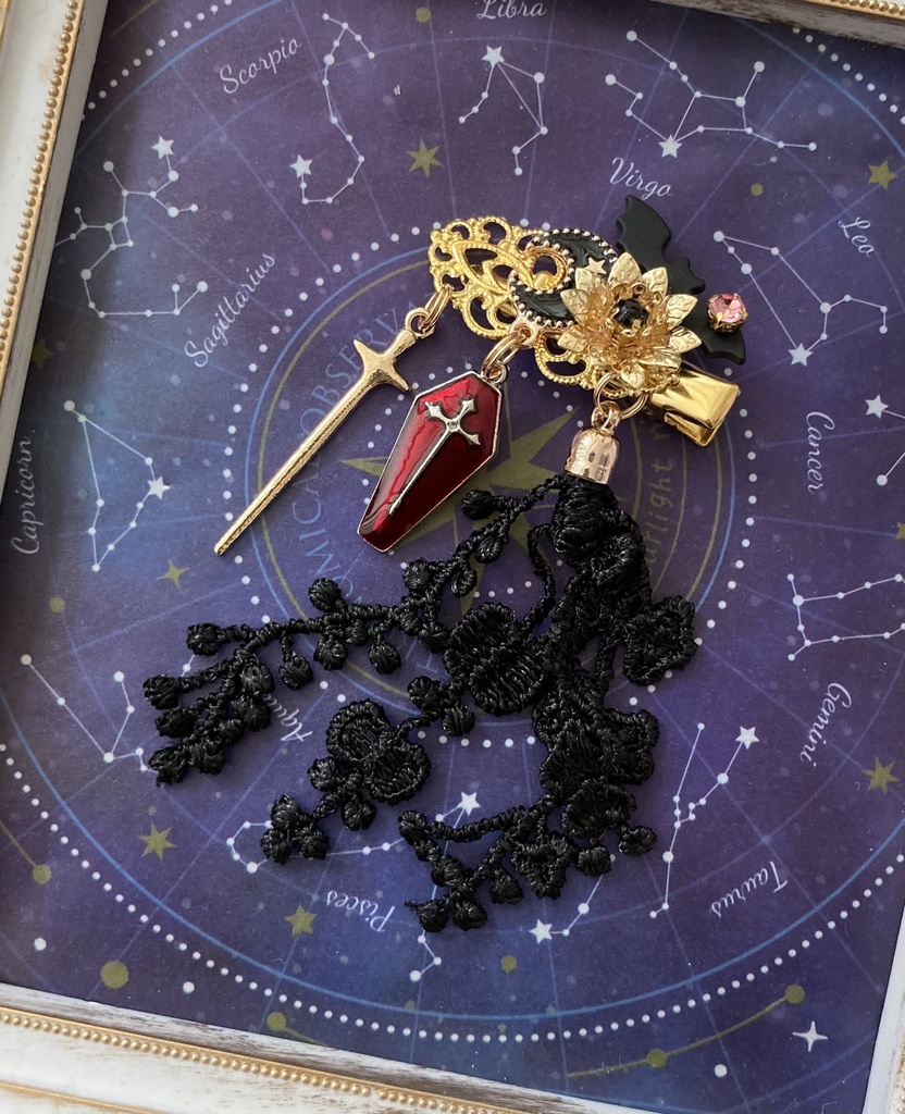 【弥生の髪飾り】Gothic×蝙蝠