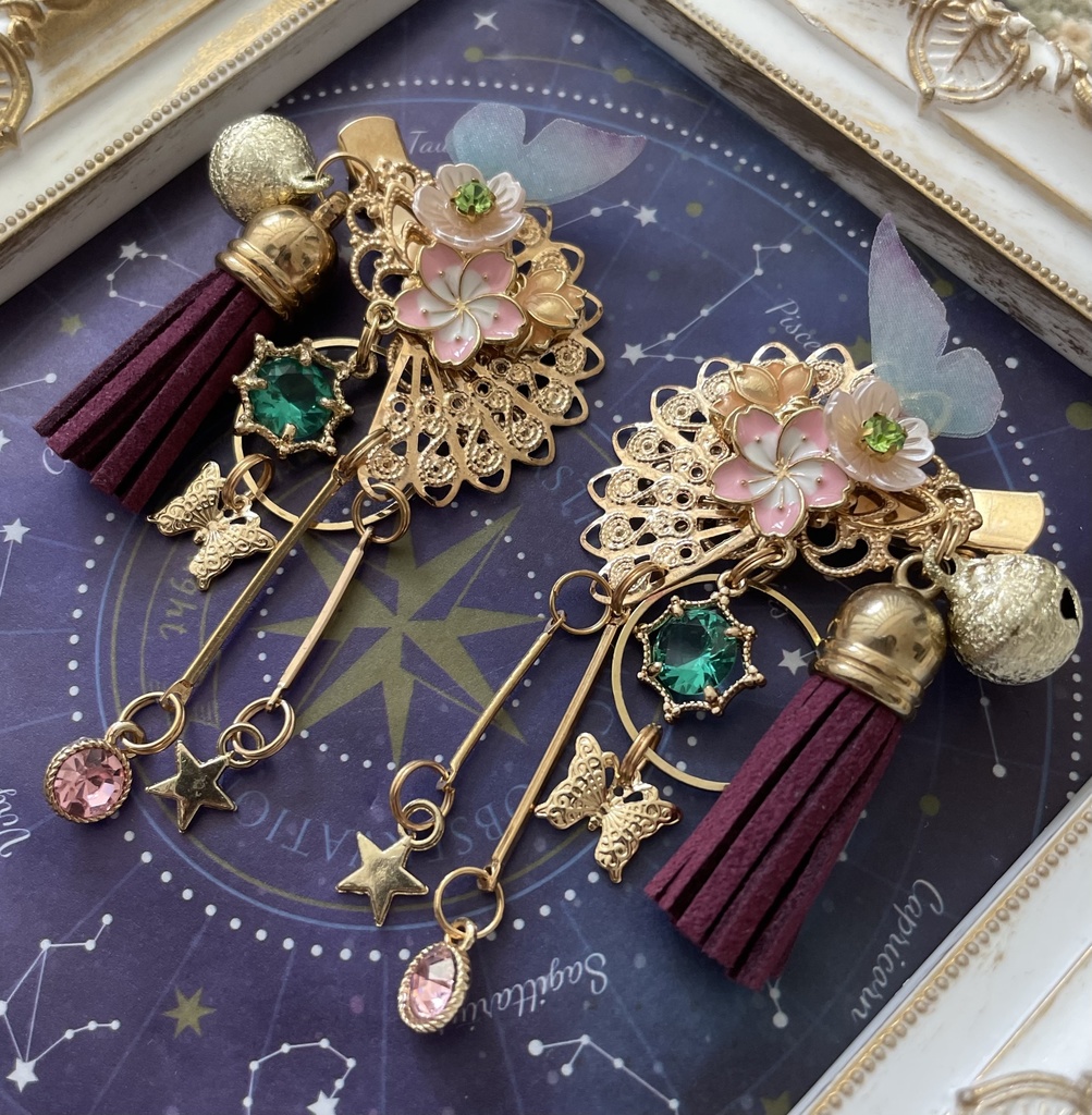 【和風髪飾り】絢爛　SPver. 両サイドタイプ