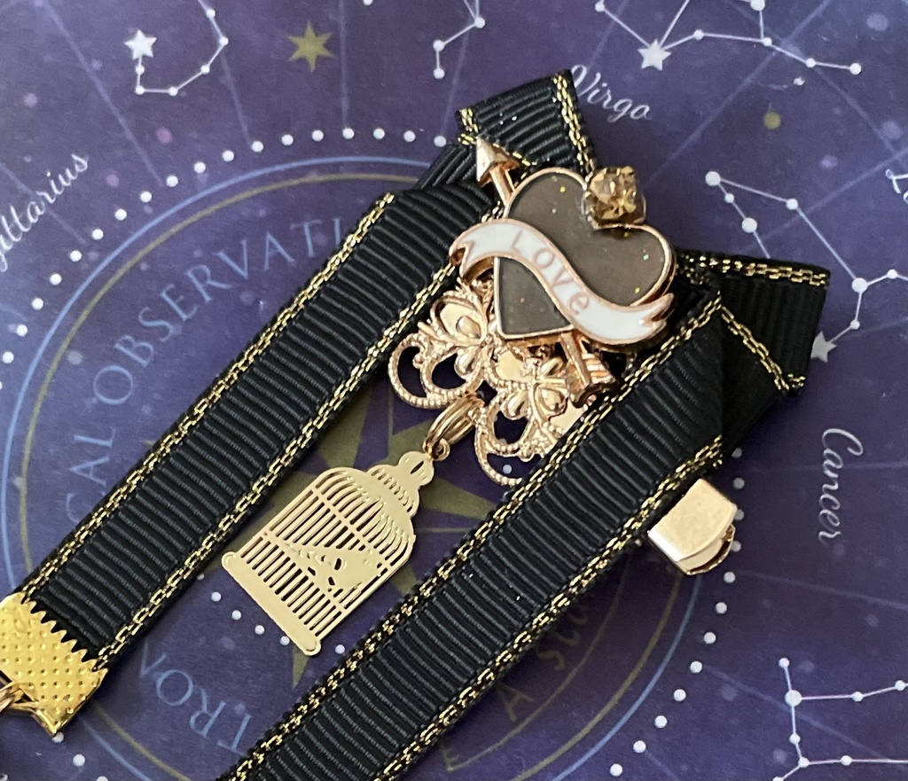 【リボン髪飾り】愛重×鳥籠