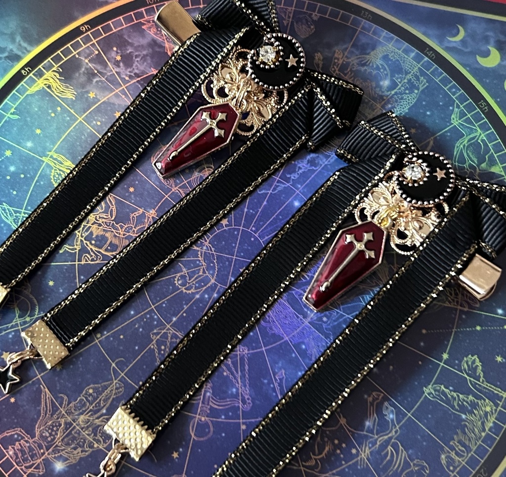 【リボン髪飾り】Gothic×BLACK Bランク品