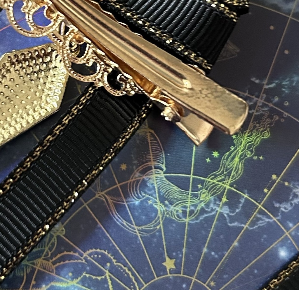 【リボン髪飾り】Gothic×BLACK Bランク品