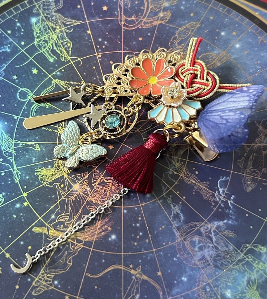 【和風髪飾り】絢爛×あわじ結び