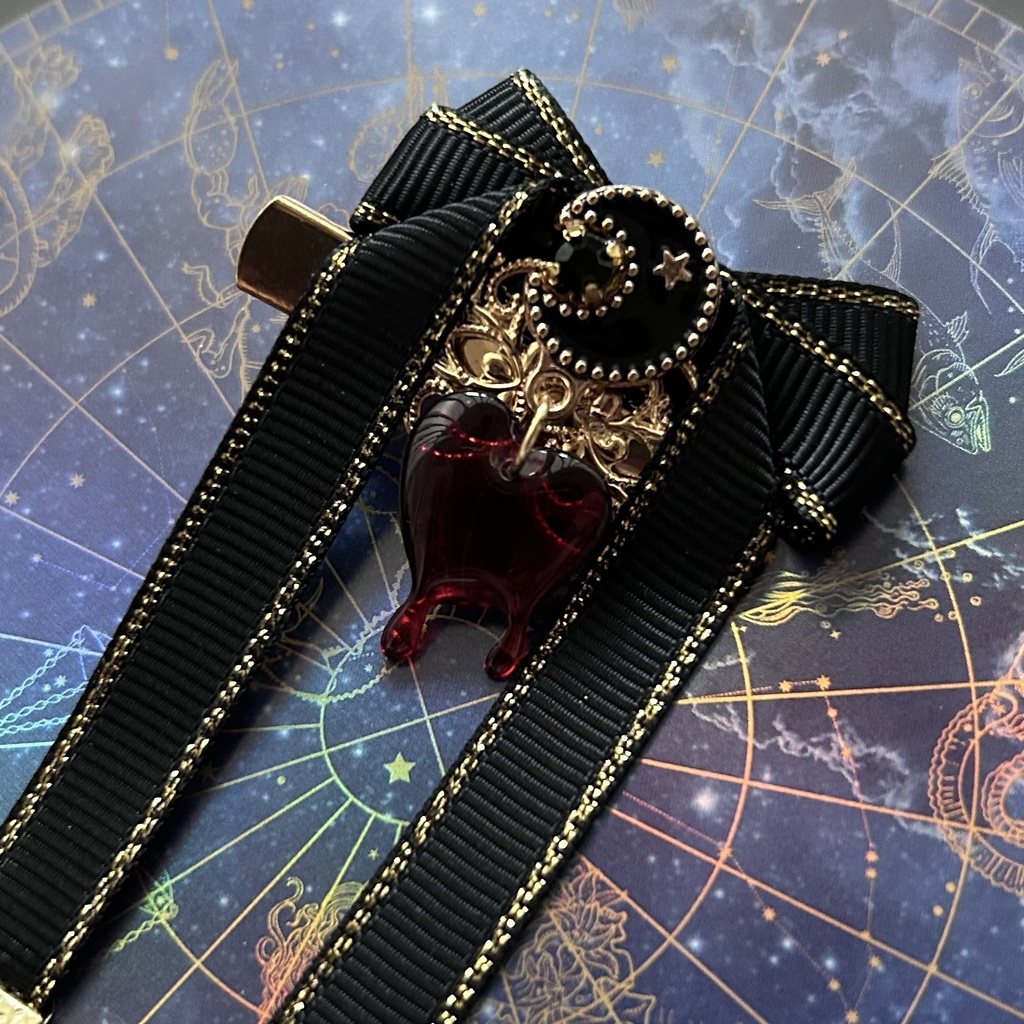 【リボン髪飾り】Baroque×Heart Alice