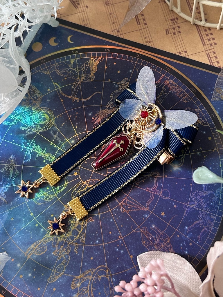 【リボン髪飾り】 magic×🦋