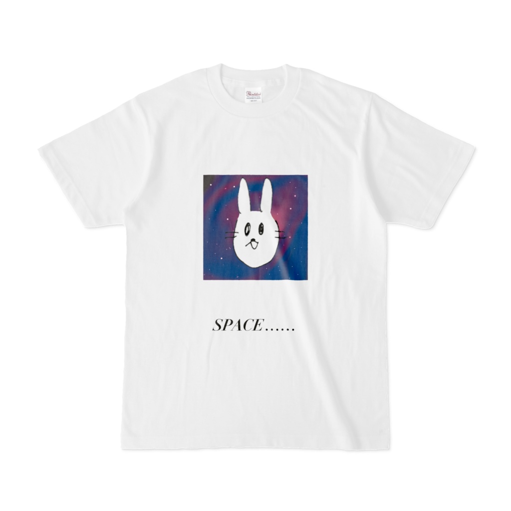 虚無どうぶつTシャツ スペースうさぎ