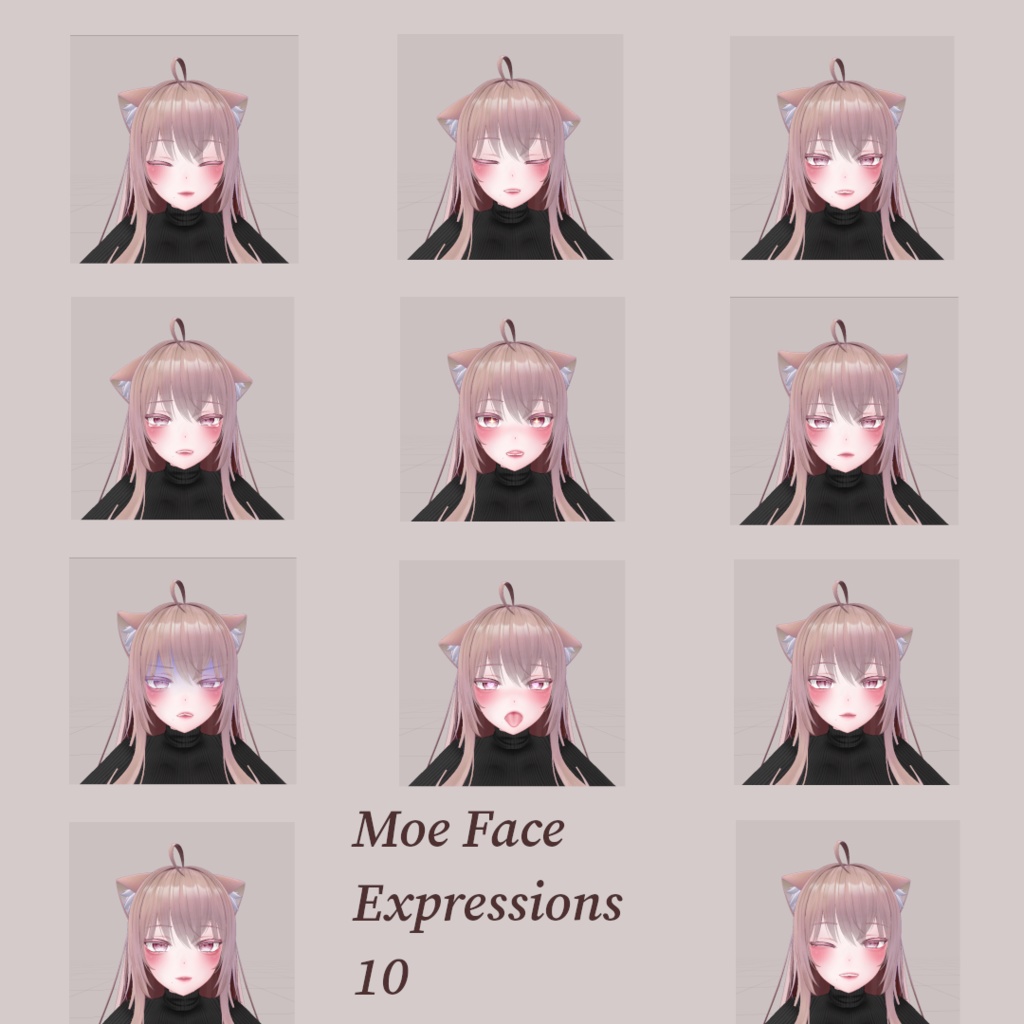 Moe Facial Expressions