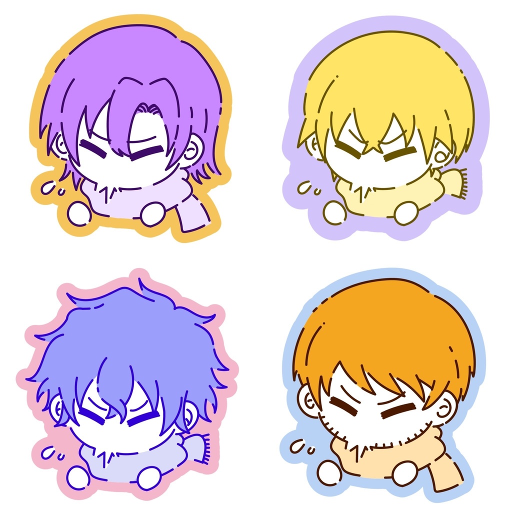 【アクリルキーホルダー】くしゃみシリーズ