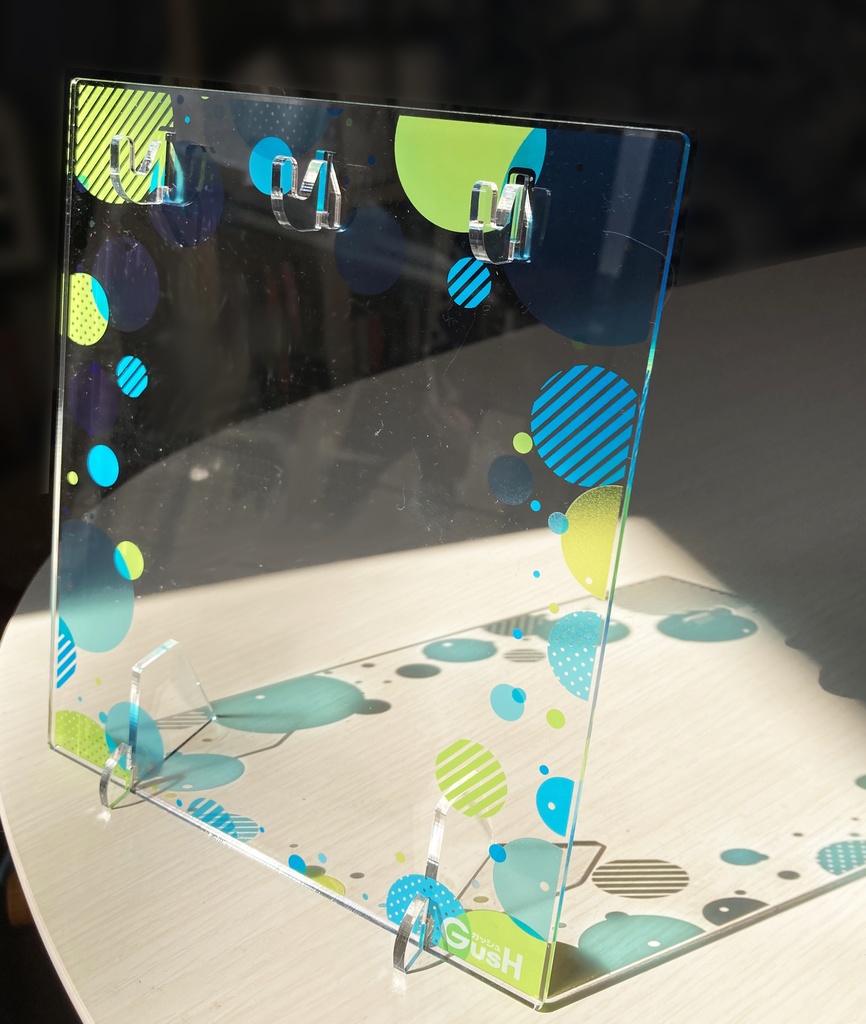 【GUSH19周年記念】オリジナルアクリルフックスタンド < Blue&Lime>