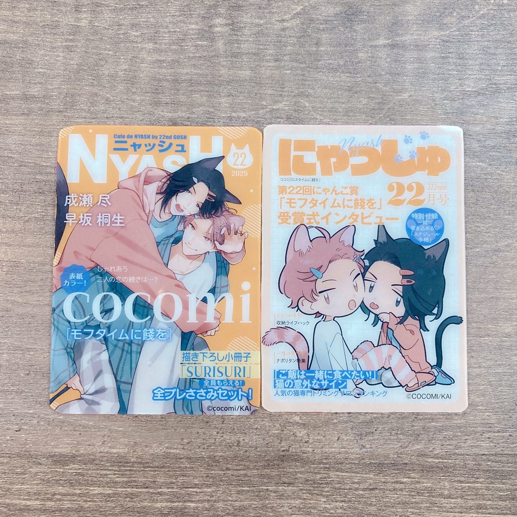 【Cafe de NYASH by 22nd GUSH】ランダム雑誌風クリアカード/アクリルフレークセット