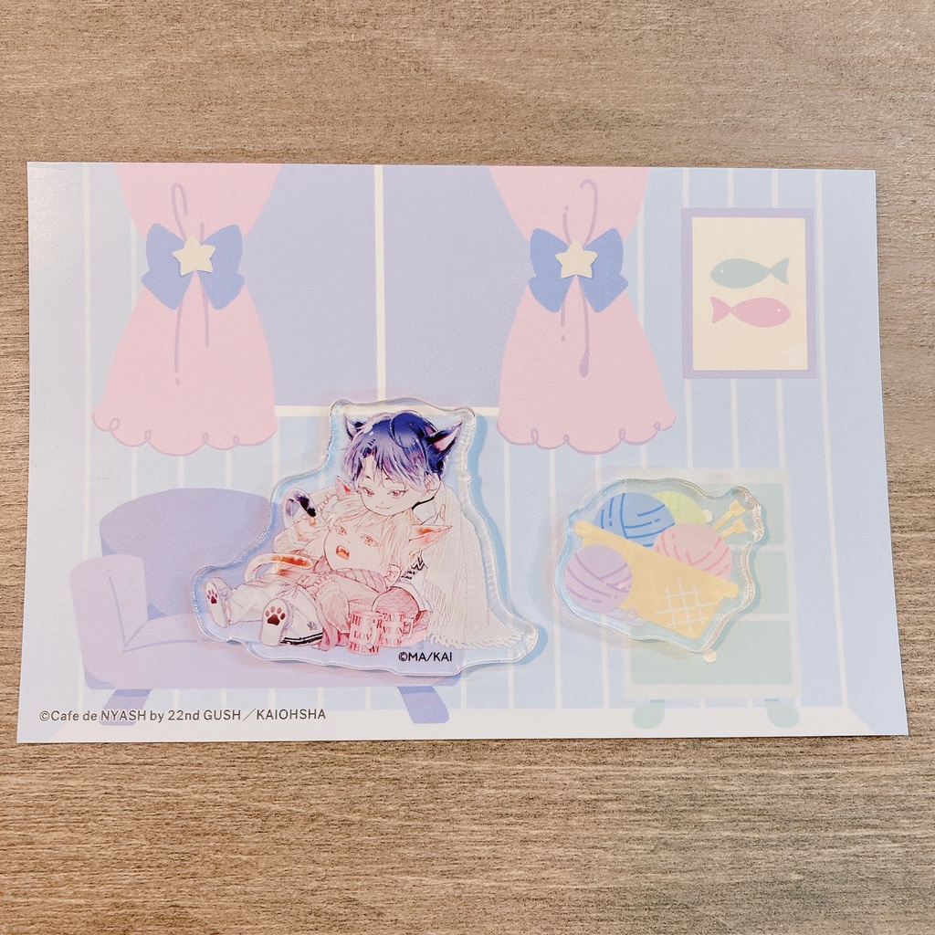 【Cafe de NYASH by 22nd GUSH】ランダム雑誌風クリアカード/アクリルフレークセット