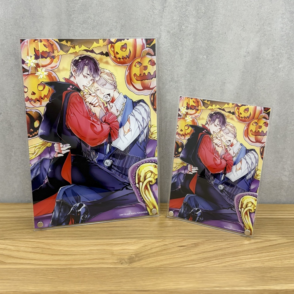 【GUSH22周年記念 表紙イラスト投票企画】アクリルプレート(描きおろし漫画ペーパー1種付) 麻生ミツ晃先生「世界でいちばん遠い恋」