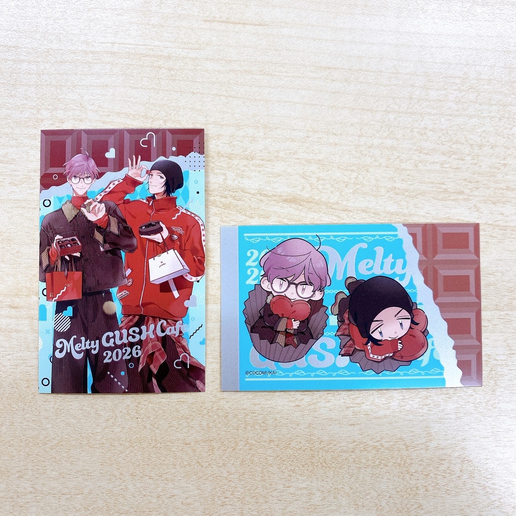 【Melty GUSH Cafe 2026】板チョコ風トレーディングカード