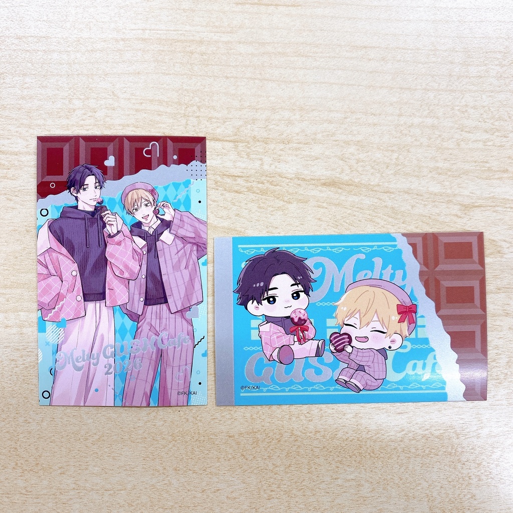 【Melty GUSH Cafe 2026】板チョコ風トレーディングカード