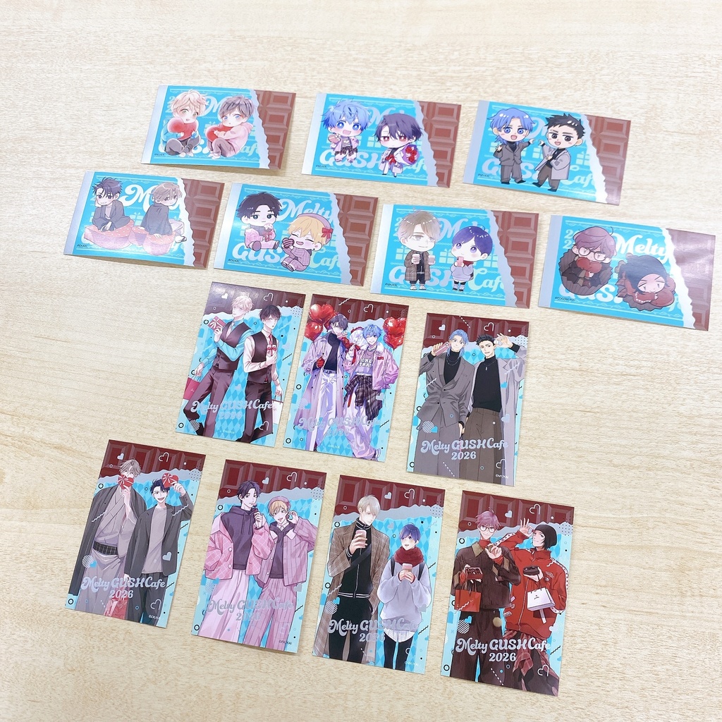 【Melty GUSH Cafe 2026】板チョコ風トレーディングカード