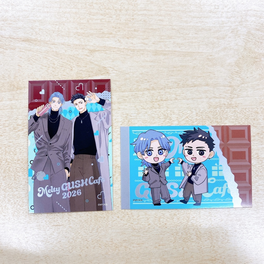 【Melty GUSH Cafe 2026】板チョコ風トレーディングカード