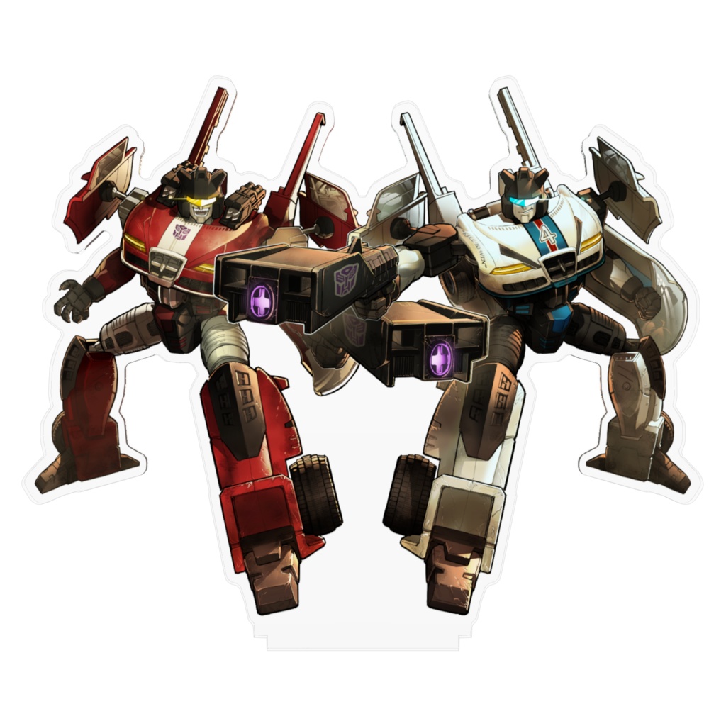 Jazz and Ricochet(shattered glass) acrylic stand