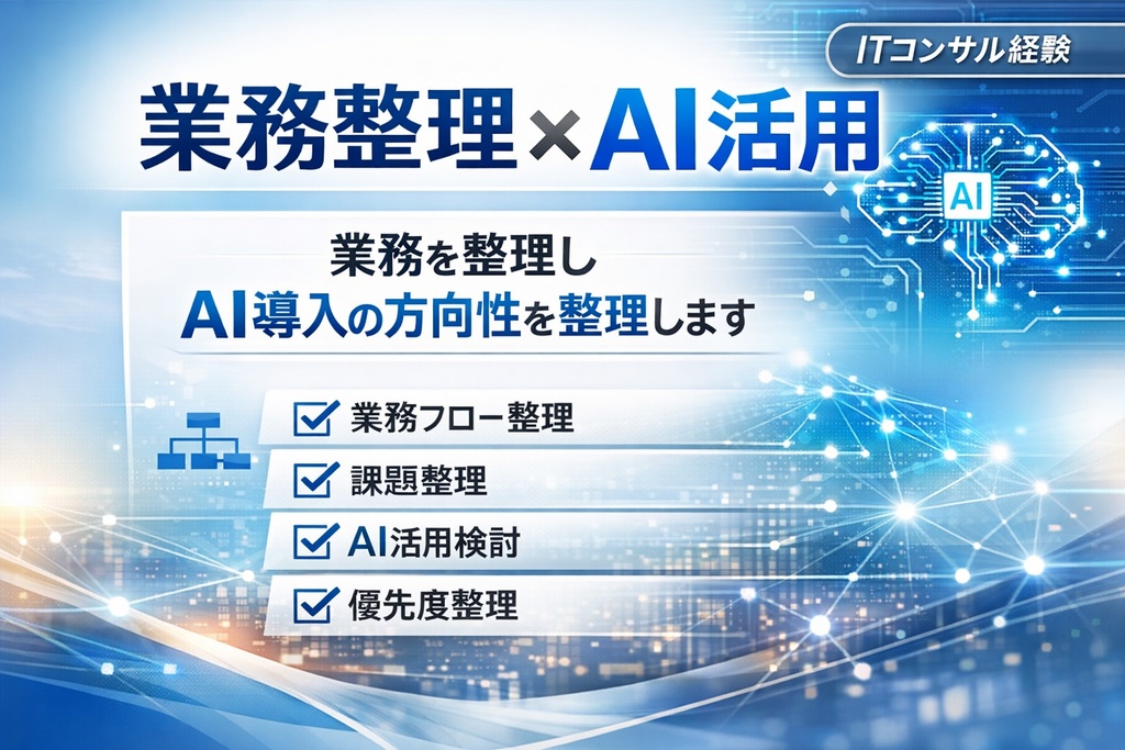 業務整理テンプレート（AI導入・業務改善検討用）