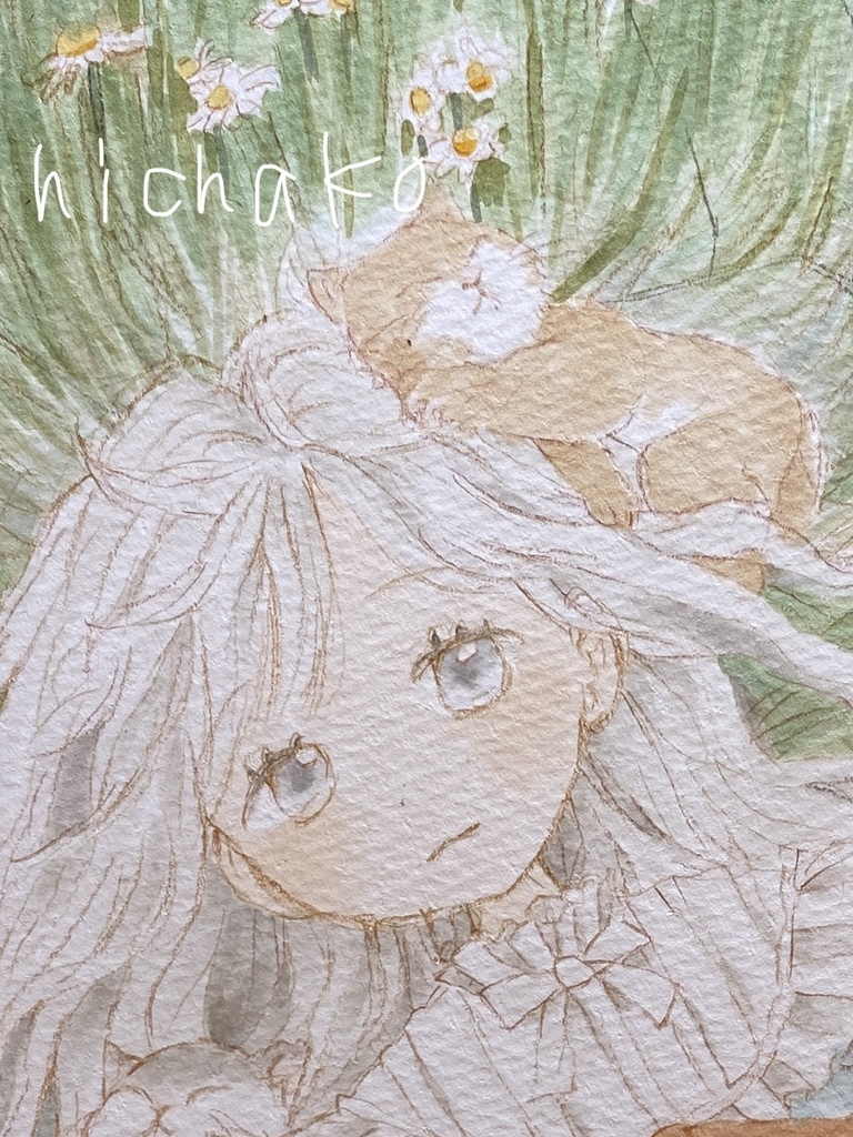 ひなたぼっこ（原画）