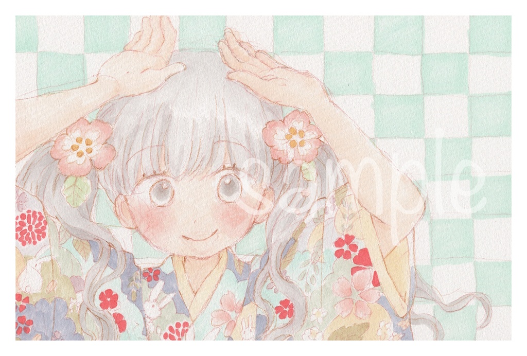 ポストカード（カレンダーイラストフルサイズ）一年分