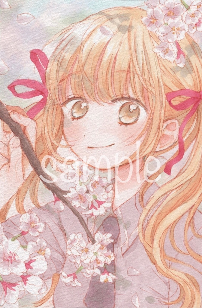 ポストカードセット（「見つけた！」「桜の中で」）