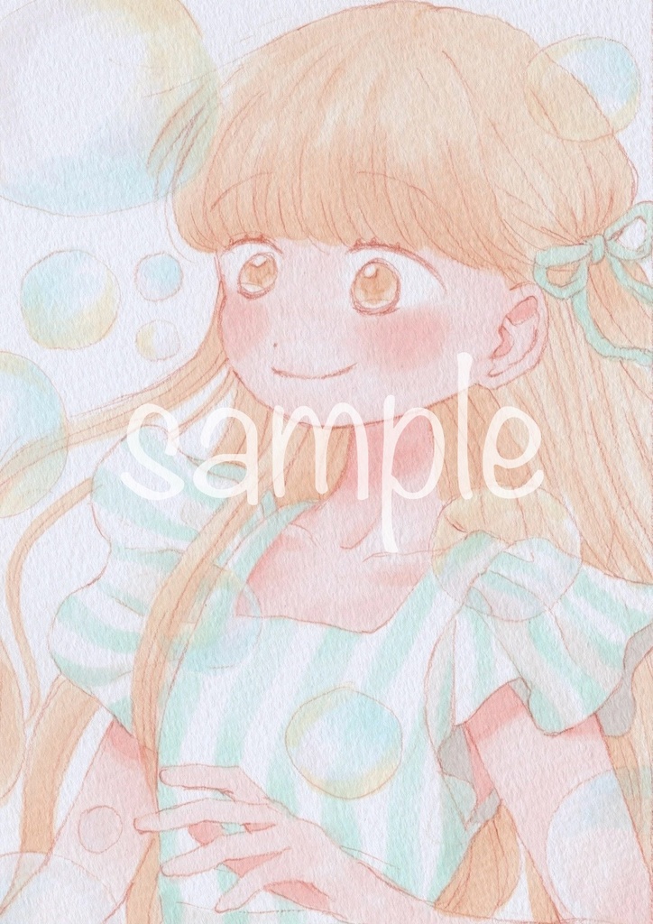 シャボン玉（ポストカード）2枚組