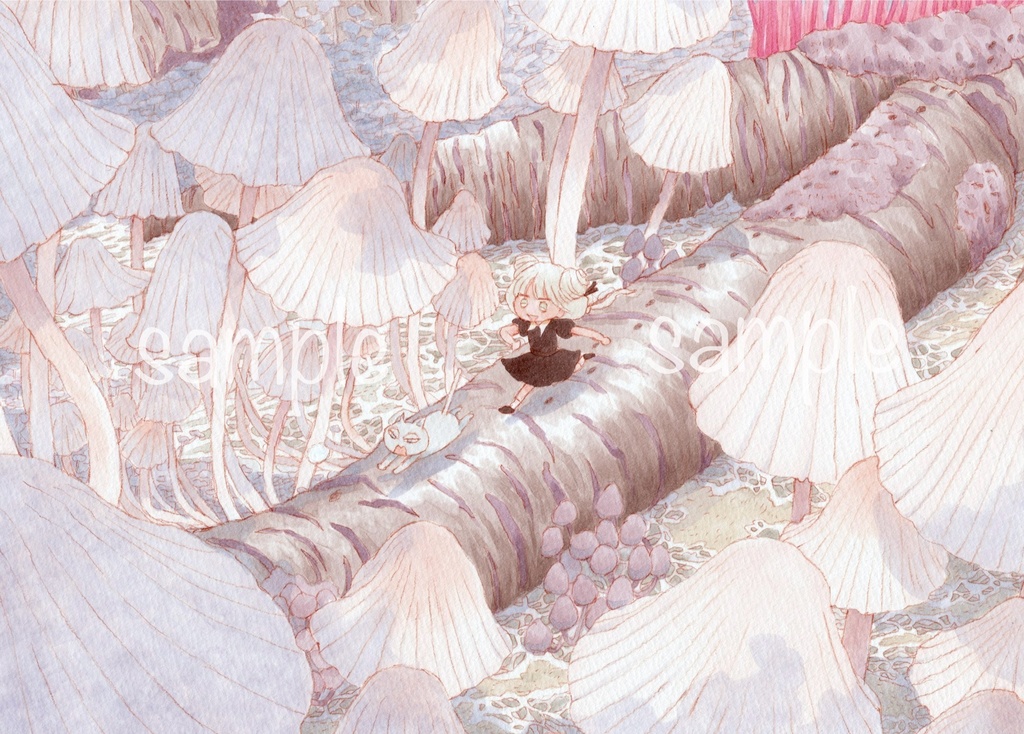 きのこの森(ポストカード)