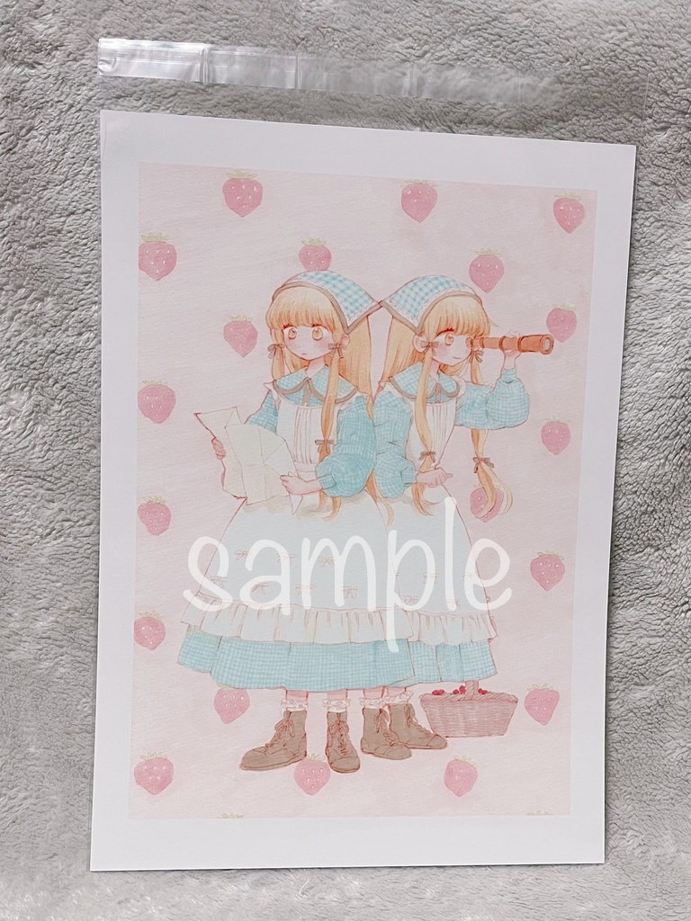 strawberry picking（A4サイズミニポスター）