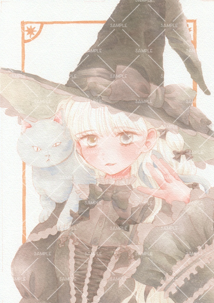 魔女と猫（原画）