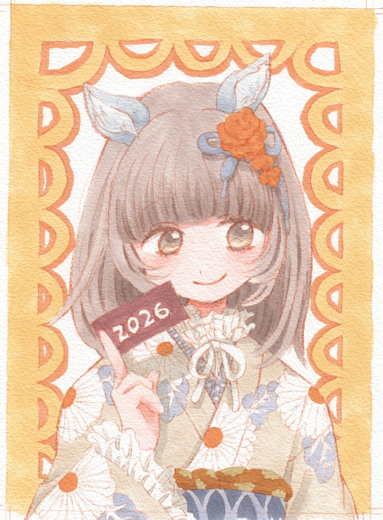 年賀状2026（原画）