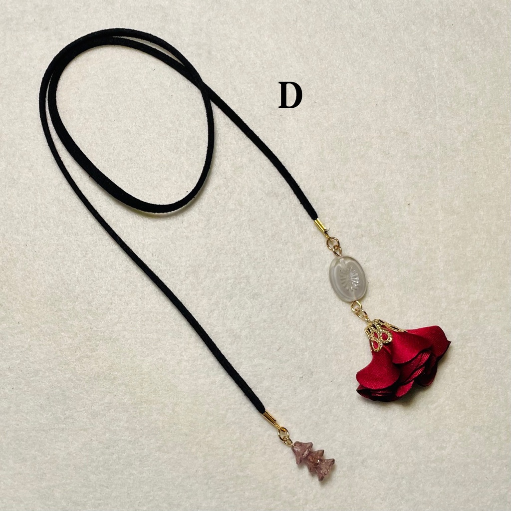 魔法学校、お花のブックマーカー/4寮カラー