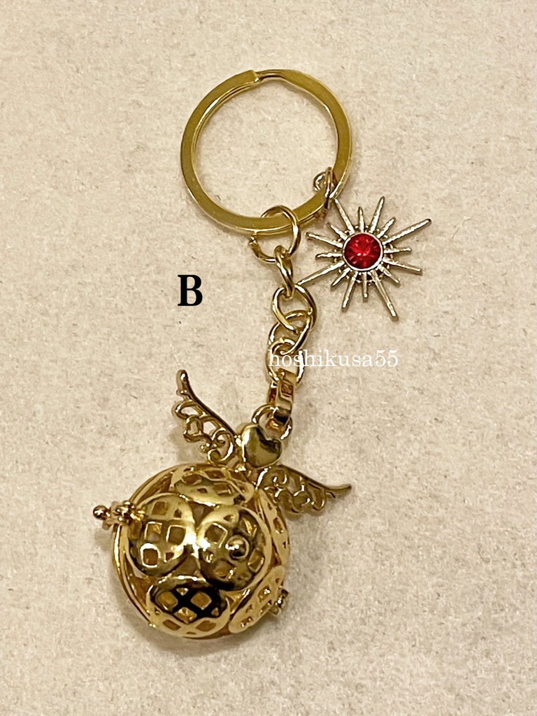 金のスニッチのキーリング/4寮カラー