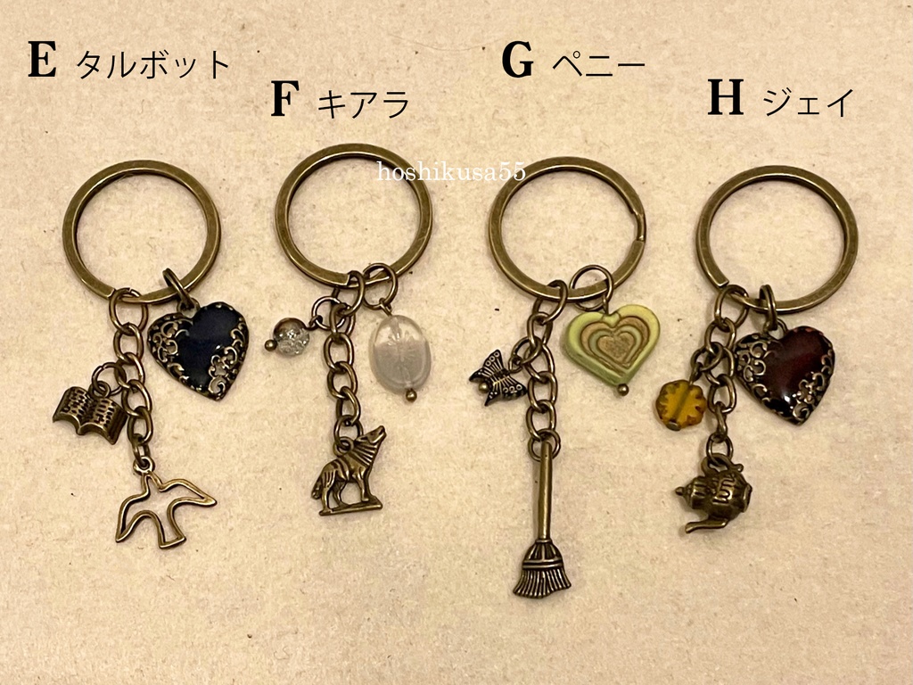 ホグミス・オリジナルキャラ8人のキーリング