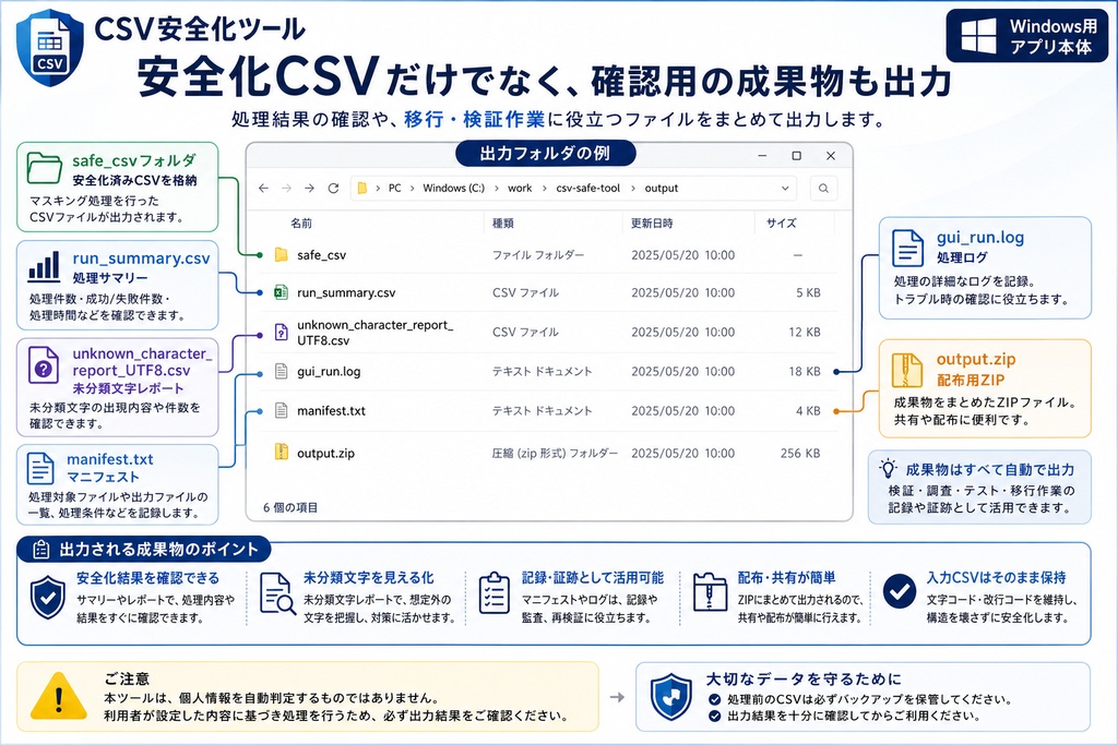 CSV安全化ツール|Windows用アプリ本体