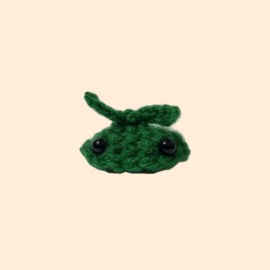 どらごんの種ブローチ【ふたば】