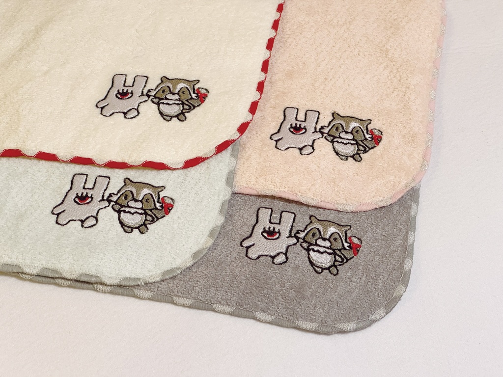 【非公式】もちもち&あらいぐまタオルハンカチ