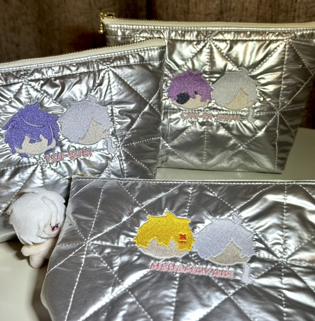 【非公式】【受注】ナイロンキルトポーチ