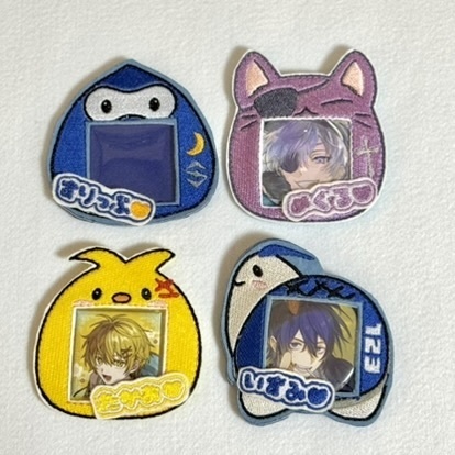 【非公式】【受注】アニマルモチーフ 缶バも入る名札ケース