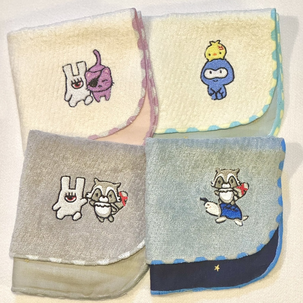 【非公式】【受注】アニマルペア タオルハンカチ