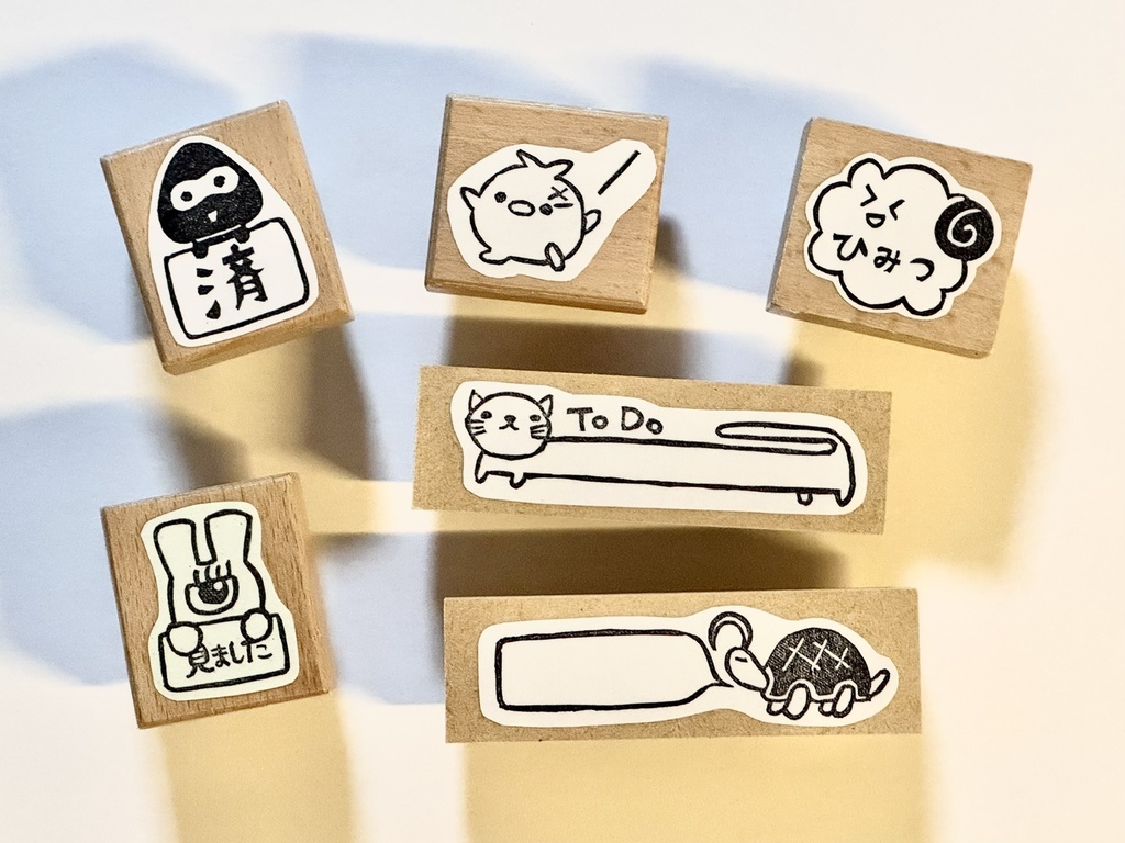 【非公式】【受注】アニマルモチーフ 消しゴムハンコセット