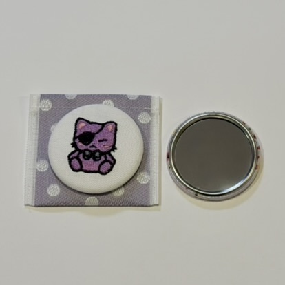 【非公式】【受注】刺繍缶ミラー