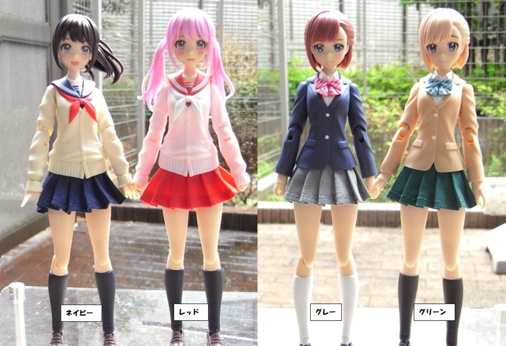 1/12サイズ 布スカート プリーツスカート タイプA