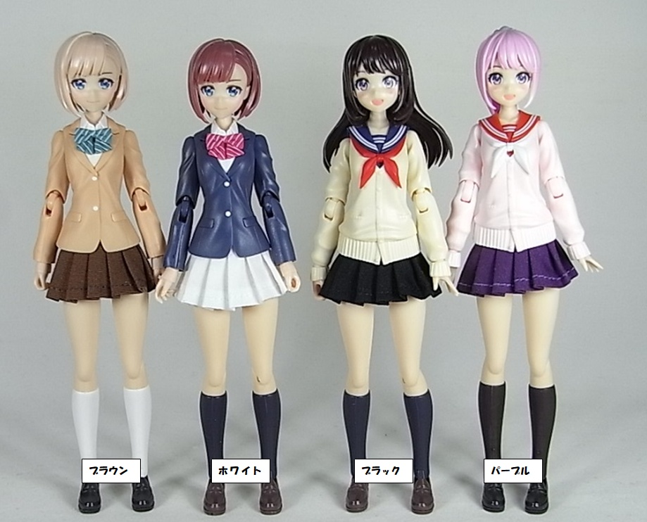 1/12サイズ 布スカート プリーツスカート タイプA