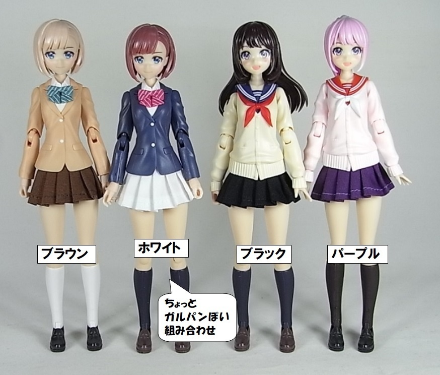 1/12サイズ 布スカート プリーツスカート タイプA