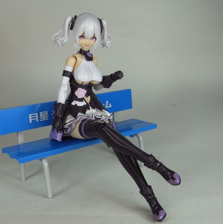 1/12サイズ 布スカート ローウエストスカート 裾レース&ライン入り