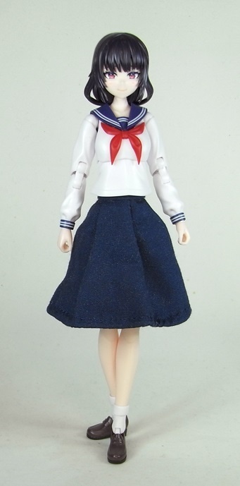 1/12サイズ布スカート フレアースカート セミロング