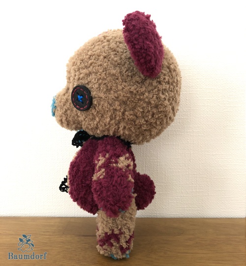 はーふさいだー+クマ(紫茶)