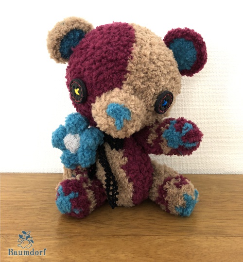 はーふさいだー+クマ(紫茶)