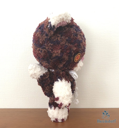 まだら+ネコ(白赤紫)