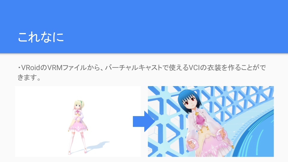 VCI衣装作るやつ